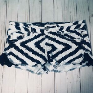 Navy and White Shorts